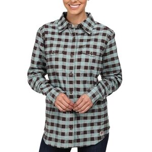 Carhartt Hamilton Plaid Flannel Shirt Blue & Black Size L (12-14)